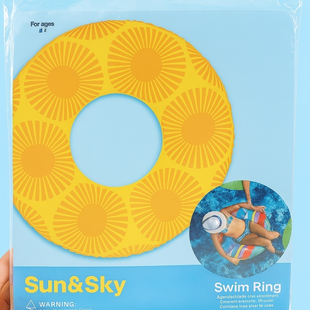Sun & Sky‎ Swim Ring – Vibrant Pool Float | New in Package